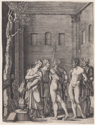 Epigenia, Ca. 1514-36. av Agostino Veneziano
