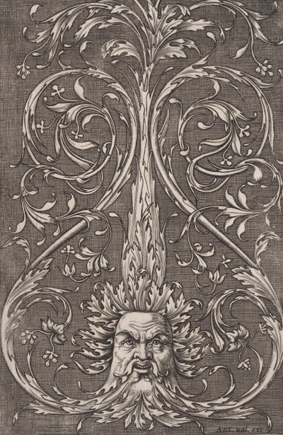 Ornamental Panel, ca. 1514-36. av Agostino Veneziano