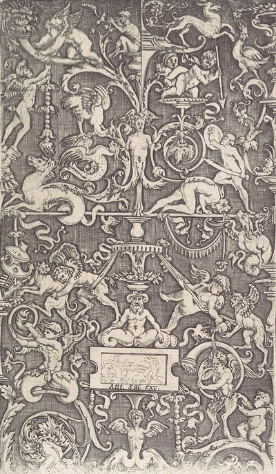 Ornamental Panel, ca. 1514-36. av Agostino Veneziano