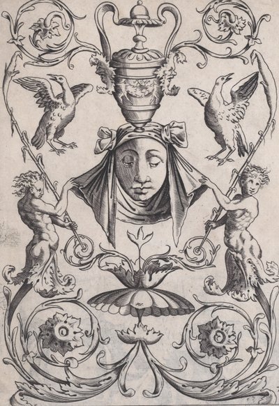 Ornamental Panel, ca. 1514-36. av Agostino Veneziano