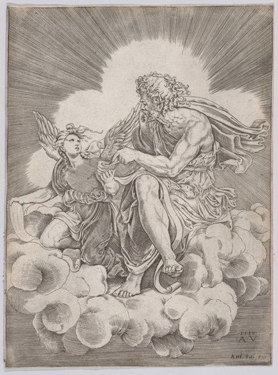 Saint Matthew, datert 1518. av Agostino Veneziano
