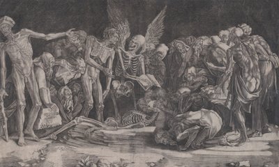 Skjeletter, datert 1518. av Agostino Veneziano