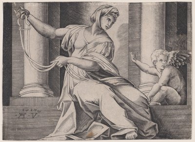 Temperance, datert 1517. av Agostino Veneziano