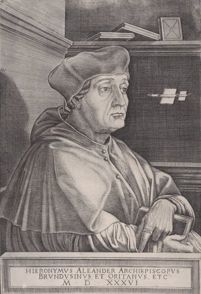 Erkebiskopen av Brindisi, datert 1536. av Agostino Veneziano