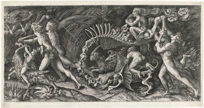Skrotten Het karkas Lo stregozzo av Agostino Veneziano