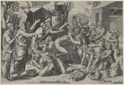 Samler manna av Agostino Veneziano