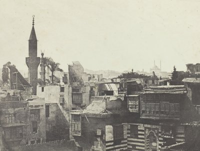 Generelt syn tatt fra vesten, Le Kaire, 184951, trykt 1852. av Aimé Rochas
