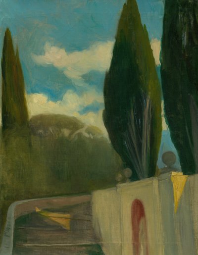 Countryside, ca. 1890-98 (olje på lerret) av Akos Aranyossy
