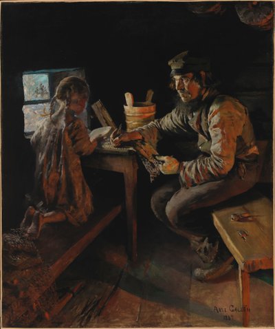Første leksjon av Akseli Gallen-Kallela