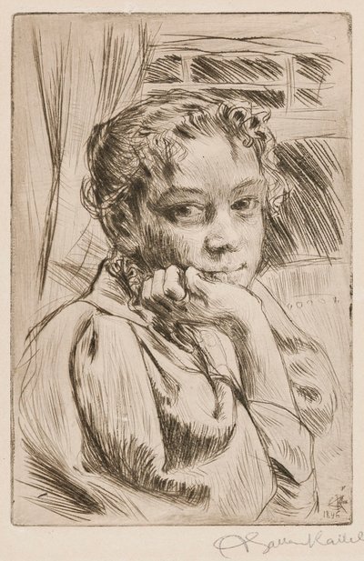 Mary Gallén, kunstnerens kone av Akseli Gallen-Kallela