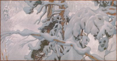 Vinter, studie til freskene i Jusélius-mausoleet av Akseli Gallen-Kallela