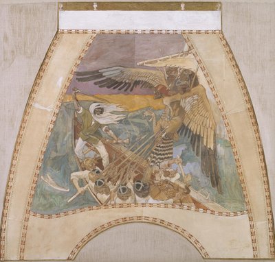 Forsvaret av Sampo, ca. 1900 av Akseli Gallen Kallela