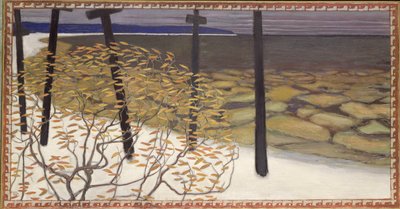 Høst, de fem kors (olje på lerret) 1902 av Akseli Valdemar Gallen Kallela