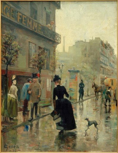 Boulevard i Paris av Akseli Valdemar Gallen Kallela