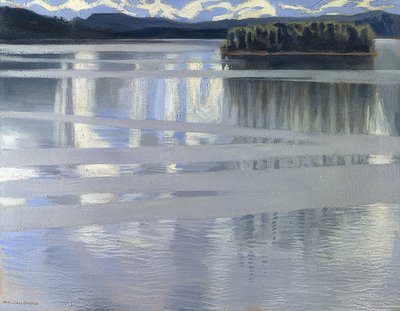 Keitele-sjøen. 1905 av Akseli Valdemar Gallen Kallela
