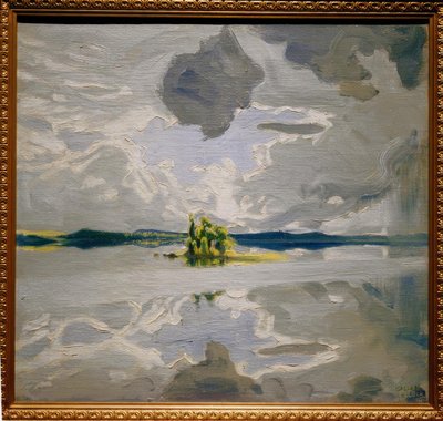 Skyer over en innsjø av Akseli Valdemar Gallen Kallela