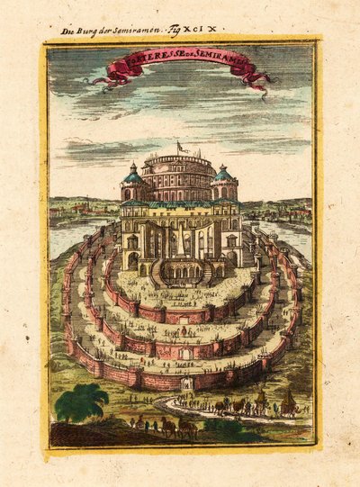 Festningen Semiramis, 1719 av Alain Manesson Mallet