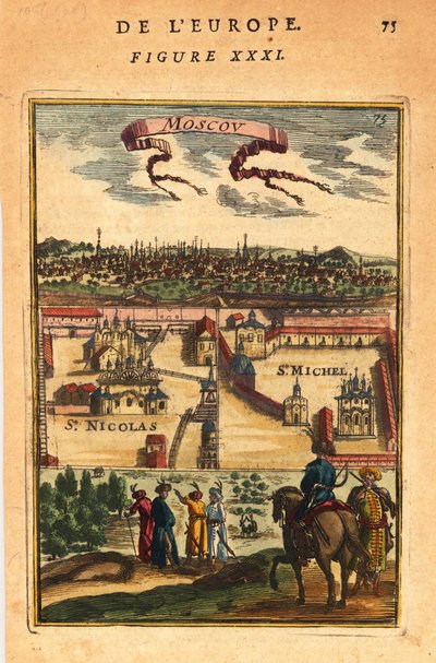 Moskva, 1683 av Alain Manesson Mallet