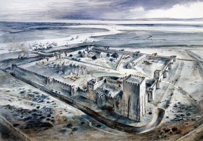 Portchester Castle, 1400-tallet, c1960-tallet av Alan Ernest Sorrell