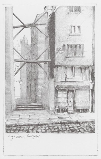London Lanes: Long Lane, Smithfield (litografi) av Alan Stapleton