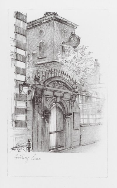 London Lanes: Seething Lane (lito) av Alan Stapleton