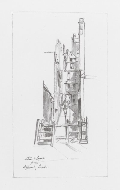 London Lanes: Strand Lane (litografi) av Alan Stapleton
