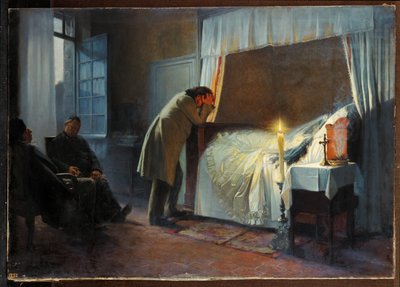 Madame Bovarys dødsleie (maleri på lerret) av Albert-Auguste Fourie