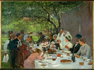 Bryllupsfest i Yport (maleri på lerret) av Albert-Auguste Fourie