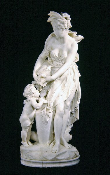 La Source (hvit marmor) av Albert Ernest Carrier Belleuse