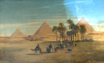 Pyramidene i Giza, Egypt av Albert August Zimmermann