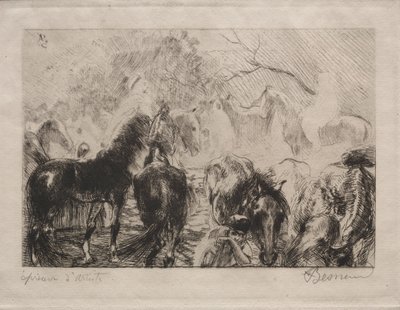 Hestemarked i Alger, 1898. av Paul Albert Besnard