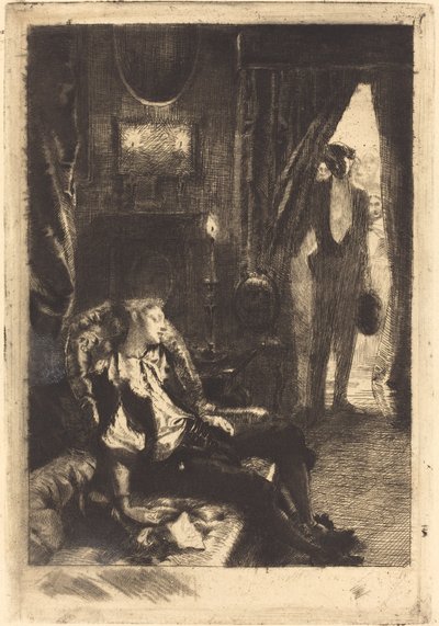Iza sover av Albert Besnard