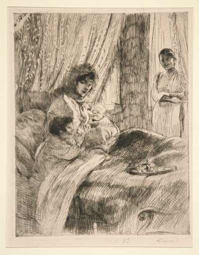 Lunsj (eller, Happy Maternity) [Lunsj (eller, Happy Maternity)] av Albert Besnard
