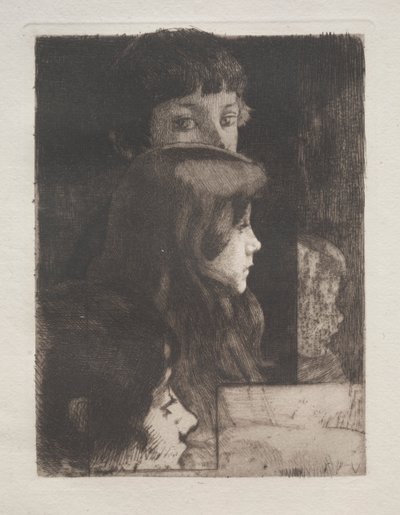 Studie av hoder av Albert Besnard