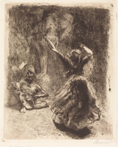 Danseren av Tanjore (La bayadère de Tanjore) av Albert Besnard