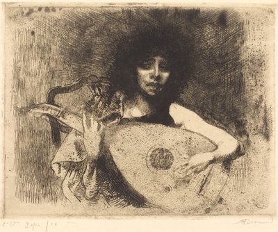 Lutespilleren av Albert Besnard