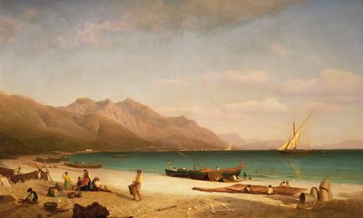 Salernobukta, 1858 av Albert Bierstadt