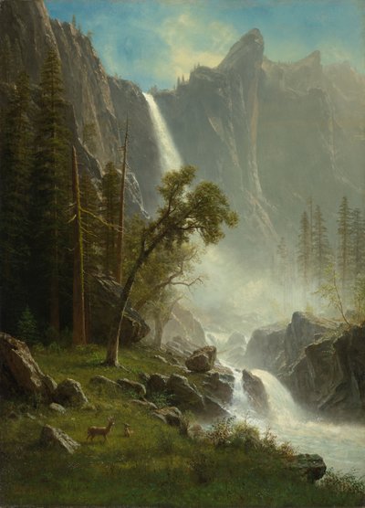 Bridal Veil Falls, Yosemite, ca. 1871-1873 av Albert Bierstadt