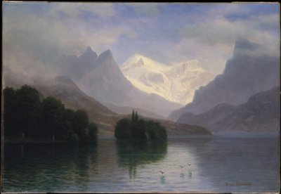 Fjellscene av Albert Bierstadt