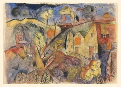Landsbyboere av Albert Bloch