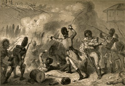Britene ble slått tilbake ved Fort Stephenson, 1878. av Albert Bobbett