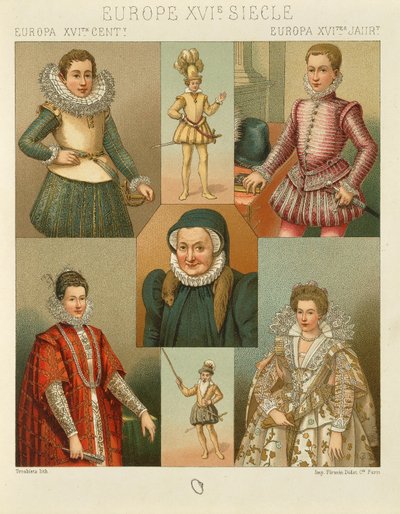 "Le Costume Historique" (The Complete Costume History) av Auguste Racinet, bind IV av Albert Charles August Racinet