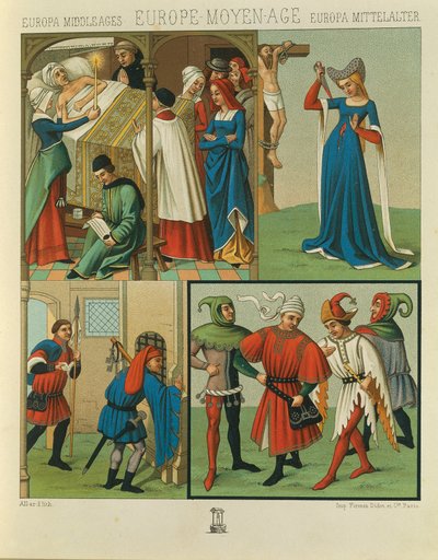 "Le Costume Historique" (The Complete Costume History) av Auguste Racinet, bind IV av Albert Charles August Racinet