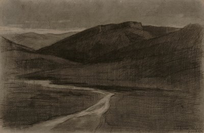 Algerisk landskap av Albert Charles Lebourg