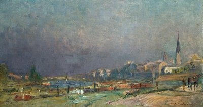 På bredden av elven av Albert Charles Lebourg