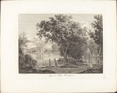 Lago i villa Borghese av Albert Christoph Dies