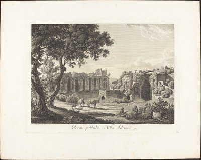 Offentlige bad i Villa Adriana av Albert Christoph Dies