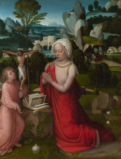 Magdalen i et landskap av Albert Cornelis