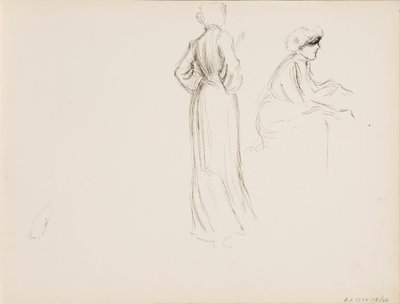 Personskisser av Albert Edelfelt