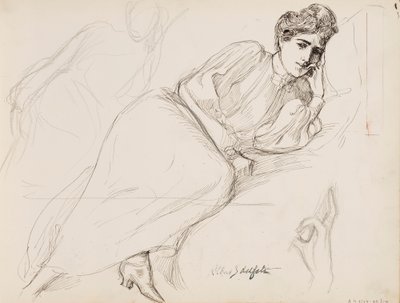 Hvilende kvinne av Albert Edelfelt